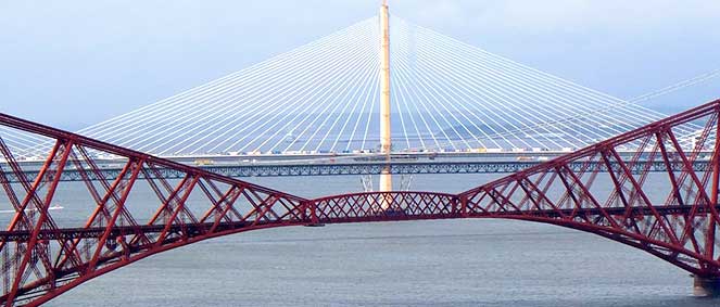 phot of the 3 Forth Bridges